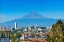 Picture of OVERLOOK BUILDINGS CHURCHES CITYSCAPE VOLCANO MOUNT POPOCATEPETL-PUEBLA-MEXICO
