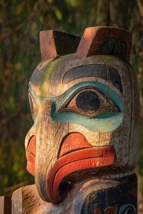 Picture of ALASKA-SITKA DETAIL OF TOTEM POLE AT SITKA NATIONAL HISTORICAL PARK 