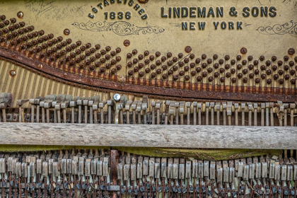 Picture of ALASKA-SITKA DISCARDED LINDEMAN AND SONS PIANO CLOSE-UP 