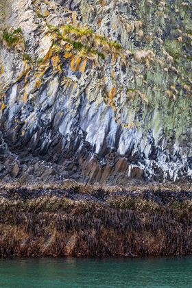 Picture of ALASKA-SITKA ROCKY CLIFFS OF ST LAZARIA ISLAND 