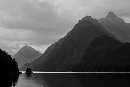 Picture of ALASKA-TONGASS NATIONAL FOREST BANDW OF STORMY LANDSCAPE ON LISIANSKI INLET 