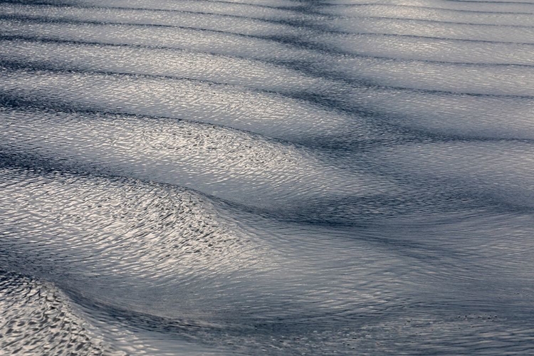 Picture of ALASKA-CHATHAM STRAIT BOAT WAKE IN RIPPLED WATER 