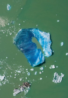 Picture of ALASKA-TRACY ARM-AERIAL VIEW OF FLOATING ICEBERG CALVED FROM SOUTH SAWYER GLACIER IN TRACY ARM