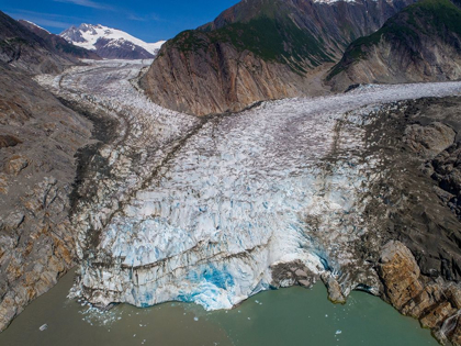 Picture of ALASKA-TRACY ARM-AERIAL VIEW OF SAWYER GLACIER IN TRACY ARM