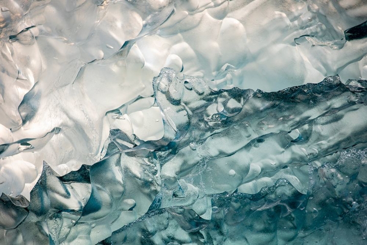 Picture of ALASKA-TRACY ARM-DEEP BLUE-GREEN ICEBERG FLOATING NEAR FACE OF SOUTH SAWYER GLACIER IN TRACY ARM