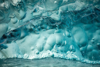 Picture of ALASKA-TRACY ARM-CLOSE-UP OF DEEP BLUE-GREEN ICEBERG FLOATING NEAR FACE OF SOUTH SAWYER GLACIER