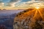 Picture of ARIZONA-GRAND CANYON NATIONAL PARK-SUNRISE OVER POWELL POINT