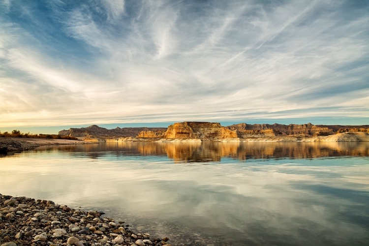 Picture of ARIZONA-PAGE-LATE AFTERNOON AT LAKE POWELLS LONE ROCK BEACH