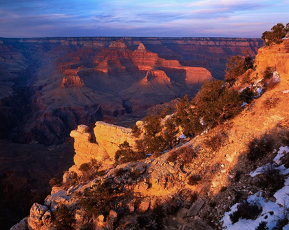Picture of ARIZONA-GRAND CANYON NATIONAL PARK SUNRISE FROM MATHER POINT ON SOUTH RIM 
