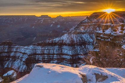 Picture of ARIZONA-GRAND CANYON NATIONAL PARK SUNRISE ON MATHER POINT