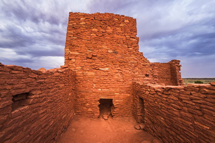 Picture of APPROACHING STORM OVER WUKOKI RUIN-WUPATKI NATIONAL MONUMENT-ARIZONA