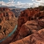 Picture of COLORADO RIVER MEANDERS THROUGH THE CHASM IT CARVED-AT TOROWEAP-GRAND CANYON-ARIZONA
