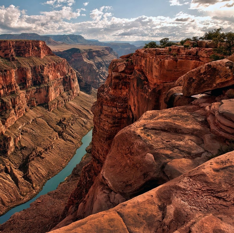 Picture of COLORADO RIVER MEANDERS THROUGH THE CHASM IT CARVED-AT TOROWEAP-GRAND CANYON-ARIZONA