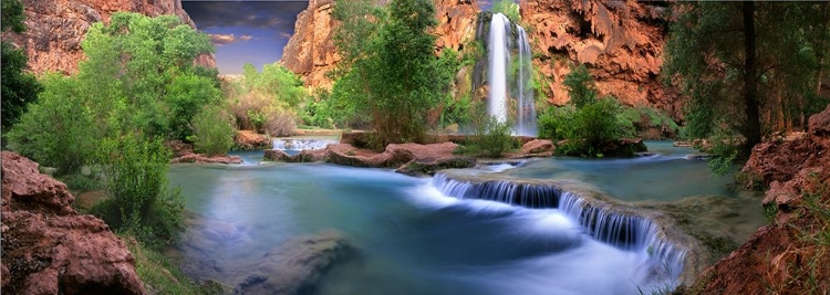 Picture of HAVASU FALLS AT THE BOTTOM OF THE GRAND CANYON IN ARIZONA