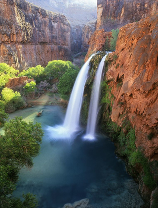 Picture of HAVASU FALLS AT THE BOTTOM OF THE GRAND CANYON IN ARIZONA