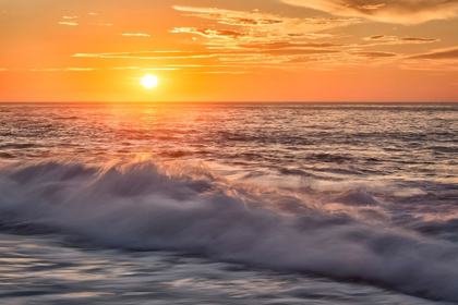 Picture of CALIFORNIA-LA JOLLA-SUNSET AT BOOMER BEACH