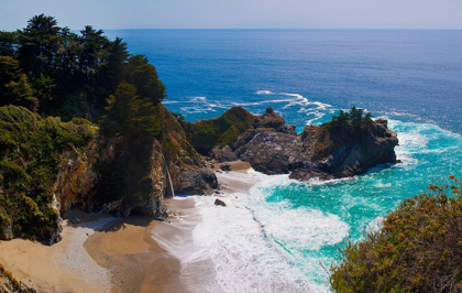 Picture of MCWAY FALLS-JULIA PFEIFFER BURNS STATE PARK-BIG SUR-CALIFORNIA-USA