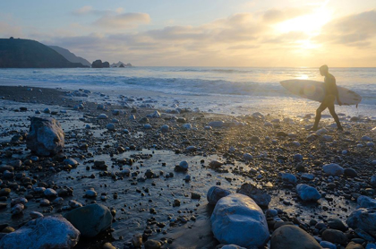 Picture of SURFING ROCKAWAY BEACH-PACIFICA-CALIFORNIA-USA