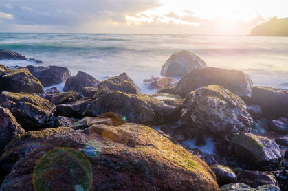 Picture of SUNSET ON MUIR BEACH-MARIN COUNTY-CALIFORNIA-USA