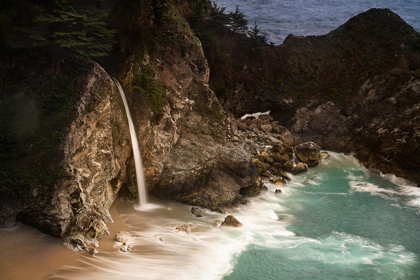 Picture of CALIFORNIA-JULIA PFEIFFER BURNS STATE PARK MCWAY FALLS INTO SMALL COVE 