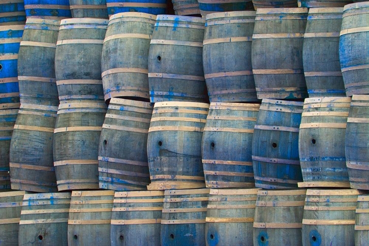 Picture of CALIFORNIA SAN LUIS OBISPO STACKED WINE BARRELS