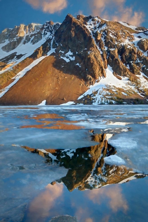 Picture of CALIFORNIA SPRING ICE THAW AT ELLERY LAKE