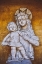 Picture of CALIFORNIA-CARMEL-BASILICA OF SAN CARLOS BORROMEO DEL RIO CARMELO-STATUE OF MARY AND JESUS