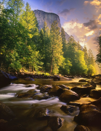 Picture of MERCED RIVER FLOWS THROUGH YOSEMITE NATIONAL PARK IN CALIFORNIA