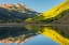 Picture of COLORADO-SAN JUAN MOUNTAINS CRYSTAL LAKE REFLECTION IN AUTUMN 
