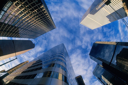 Picture of LOOKING UP INTO DENVER-COLORADO SKYLINE