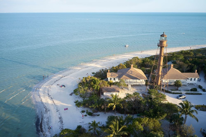 Picture of THE SANIBEL ISLAND LIGHT OR POINT YBEL LIGHT WAS ONE OF THE FIRST LIGHTHOUSES ON FLORIDAS GULF COAST