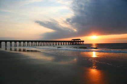 Picture of SUNRISE ON TYBEE ISLAND BEACH-GEORGIA-USA