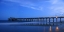 Picture of MOONLIT BEACH WITH PIER-TYBEE ISLAND-GEORGIA-USA
