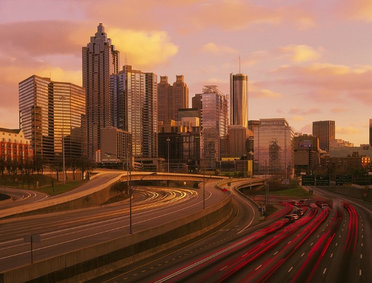 Picture of ATLANTA GEORGIA SKYLINE AT DUSK