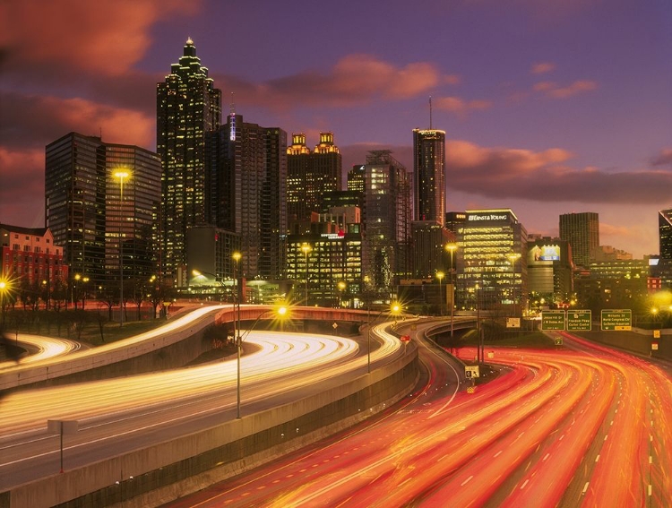 Picture of ATLANTA-GEORGIA SKYLINE AT DUSK