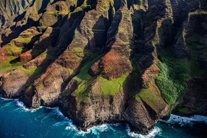 Picture of AERIAL VIEW OF THE NAPALI COASTLINE IN KAUAI-HAWAII-USA