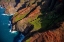 Picture of AERIAL VIEW OF THE NAPALI COASTLINE IN KAUAI-HAWAII-USA