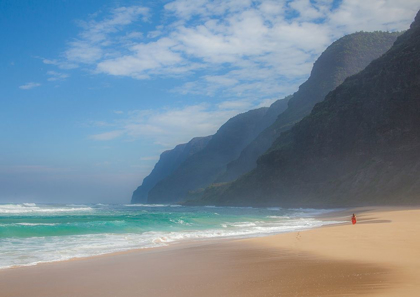 Picture of HAWAII-KAUAI-POLIHALE STATE PARK WALKING ALONG THE BEACH