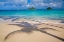 Picture of HAWAII-OAHU-LANIKAI BEACH WITH TROPICAL BLUE WATER AND ISLANDS OFF SHORE