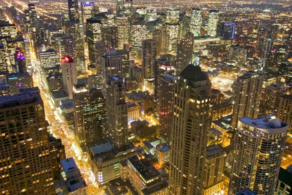 Picture of ILLINOIS-CHICAGO-CITY VIEW FROM ATOP HANCOCK TOWER