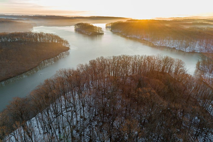 Picture of AERIAL VIEW OF LAKE STEPHEN A FORBES STATE PARK-MARION COUNTY-ILLINOIS