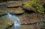 Picture of ROCKY LEDGES WITH WATERFALL IN CLIFTY CREEK PARK-INDIANA