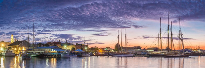 Picture of NEW ENGLAND-MASSACHUSETTS-CAPE ANN-GLOUCESTER-GLOUCESTER SCHOONER FESTIVAL-SCHOONERS AT DAWN