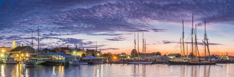 Picture of NEW ENGLAND-MASSACHUSETTS-CAPE ANN-GLOUCESTER-GLOUCESTER SCHOONER FESTIVAL-SCHOONERS AT DAWN