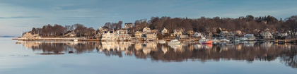 Picture of NEW ENGLAND-MASSACHUSETTS-CAPE ANN-GLOUCESTER-ANNISQUAM HARBOR-WINTER-DAWN