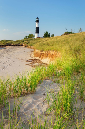 Picture of BIG SABLE POINT LIGHTHOUSE ON THE EASTERN SHORE OF LAKE-MICHIGAN LUDINGTON STATE PARK-MICHIGAN