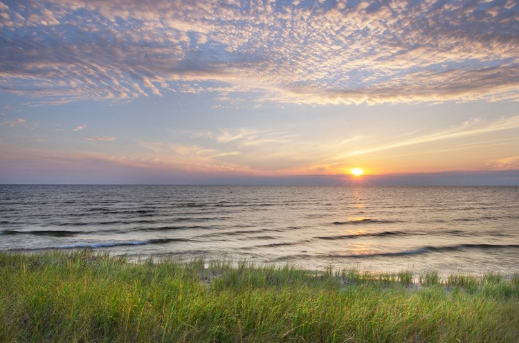 Picture of LAKE-MICHIGAN SUNSET LUDINGTON STATE PARK-MICHIGAN