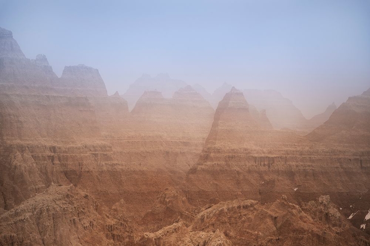 Picture of SOUTH DAKOTA FOG IN BADLANDS NATIONAL PARK 