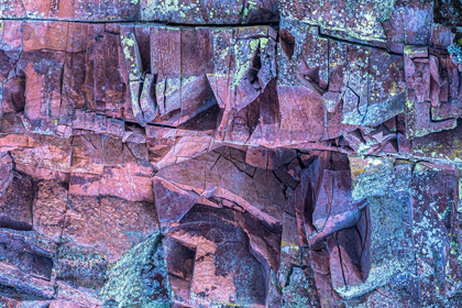 Picture of MINNESOTA-LAKE SUPERIOR MULTICOLORED CLIFF FACE 