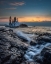 Picture of MINNESOTA-LAKE SUPERIOR LAKE WAVES AND ROCKS AT SUNRISE 